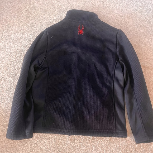 Spider Black Full-Zip Fleece Jacket Kids 7-8 - Picture 4 of 9